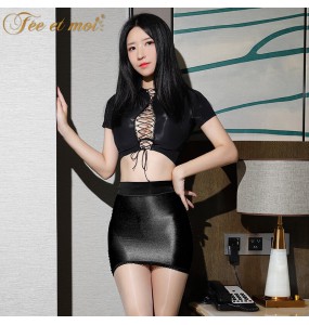 FEE ET MOI Sexy Secretary Costumes (Black) Not Included Tight Skirt